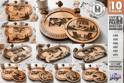Paquete de tableros de cribbage