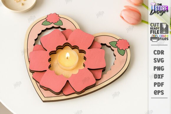 Portavelas de corazón - Imagen 5