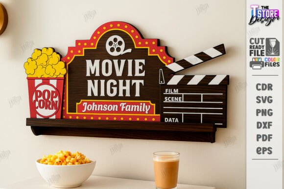 Paquete de letreros de pared para cine en casa - Imagen 2