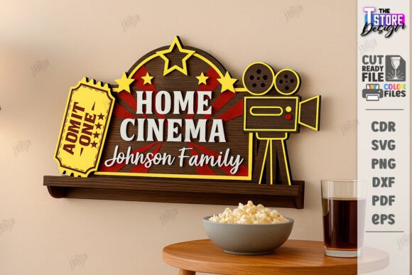 Paquete de letreros de pared para cine en casa - Imagen 3