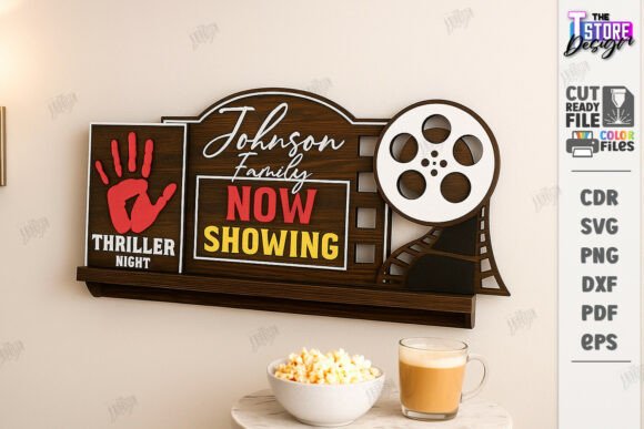Paquete de letreros de pared para cine en casa - Imagen 4
