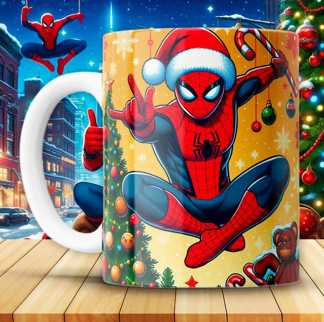 Tazas navidad Spiderman - Imagen 12