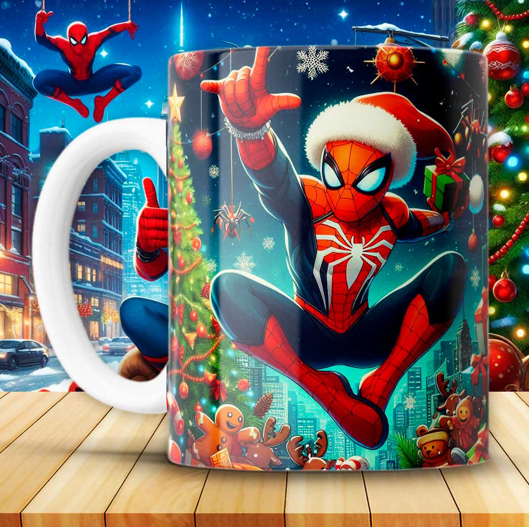 Tazas navidad Spiderman - Imagen 3