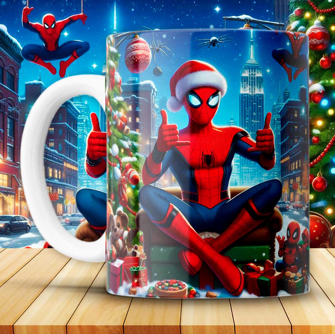 Tazas navidad Spiderman - Imagen 7