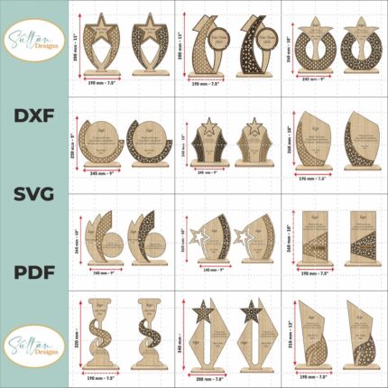 Paquete de 25 archivos de trofeos de premio