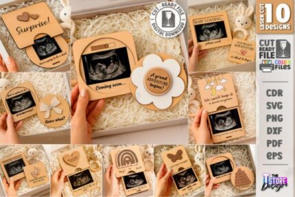 Cajas para anuncio de embarazo