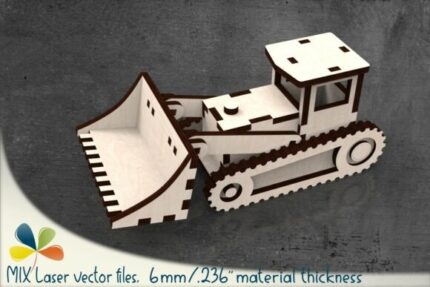 Bulldozer de juguete simple