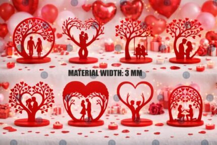 Paquete de pareja de árboles de San Valentín