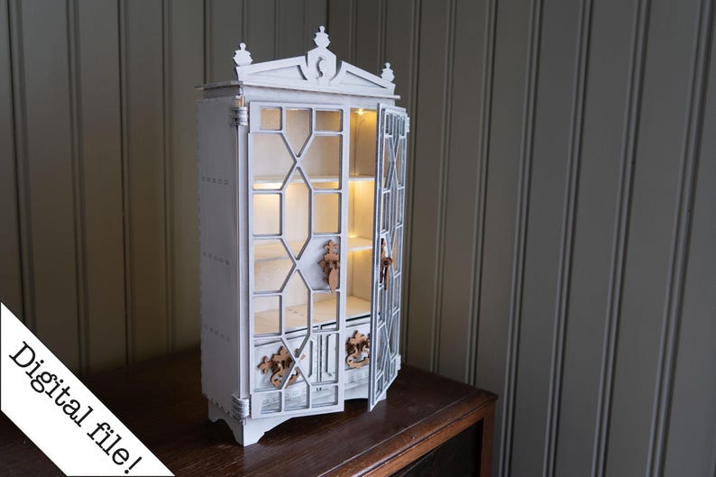 Vitrina muebles en miniatura