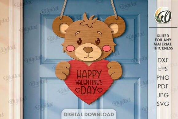 Paquete de colgadores de puerta para San Valentín - Imagen 3