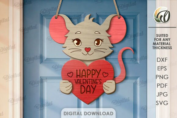 Paquete de colgadores de puerta para San Valentín - Imagen 6
