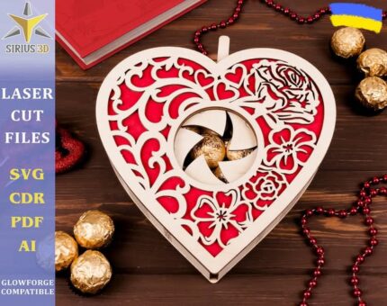 Caja de regalo corazon