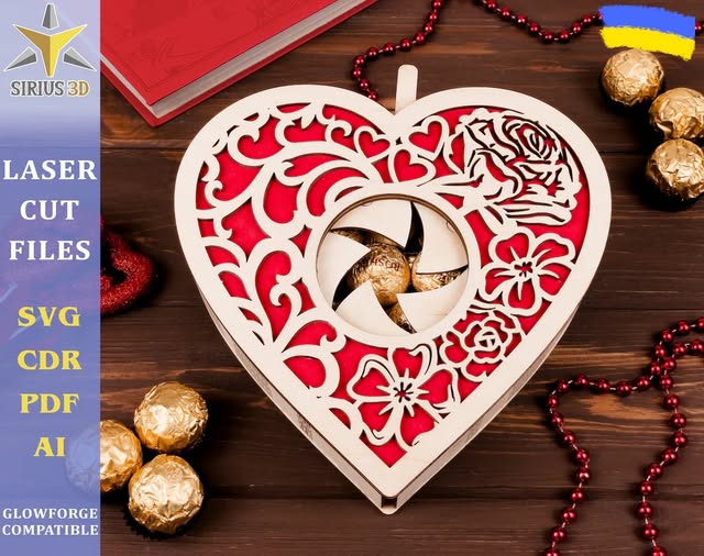 Caja de regalo corazon