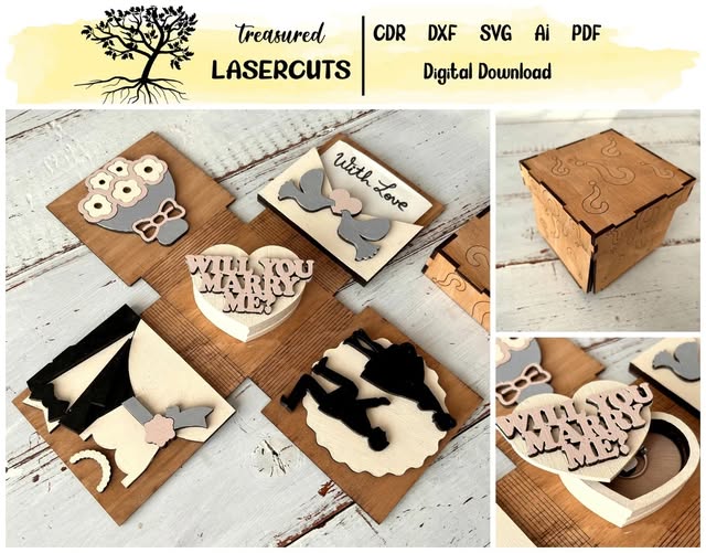 Caja explosiva matrimonio