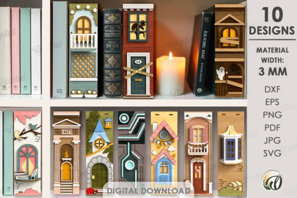Paquete de rincones de libros decorativos