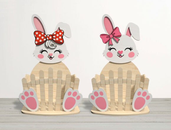 Paquete de cesta de conejito de Pascua - Imagen 3