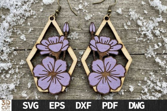 Paquete de pendientes florales - Imagen 7