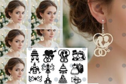Paquete de pendientes de boda