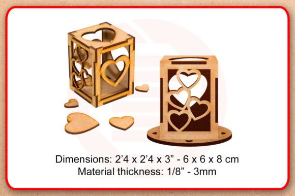 Portavelas con forma de corazón - Imagen 2