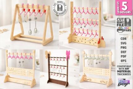 Paquete de mini perchas para exhibición de joyas