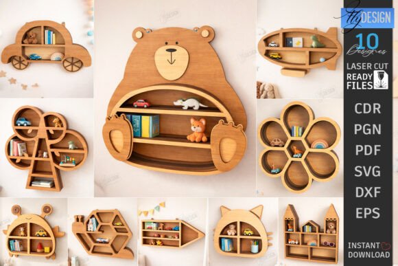 Estante de pared moderno