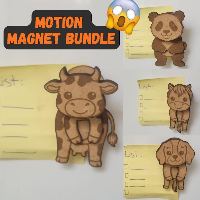 Paquete de animales con imagen de movimiento