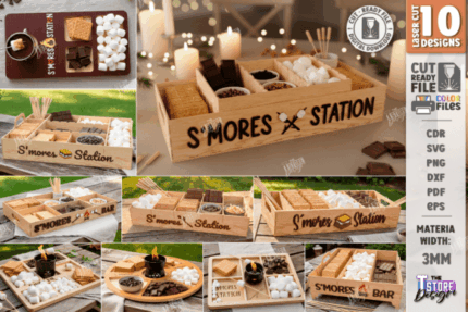 Paquete de bandejas para servir S'mores