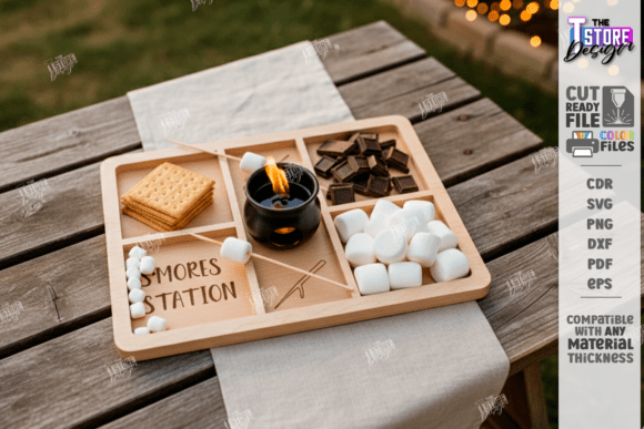 Paquete de bandejas para servir S'mores - Imagen 6