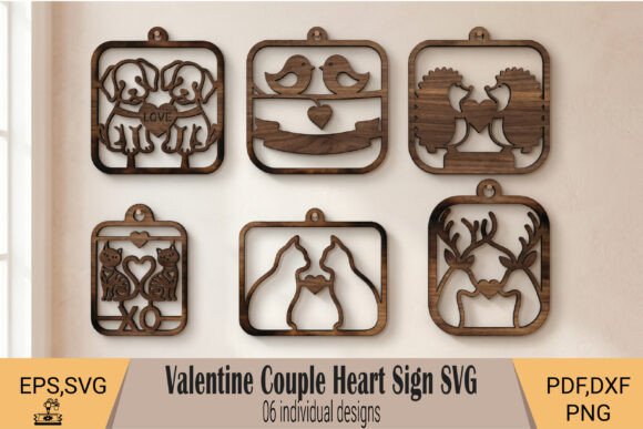 Letrero de pared con forma de corazón para San Valentín