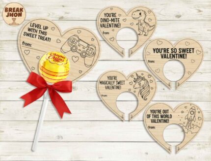 Paquete de porta piruletas de San Valentín