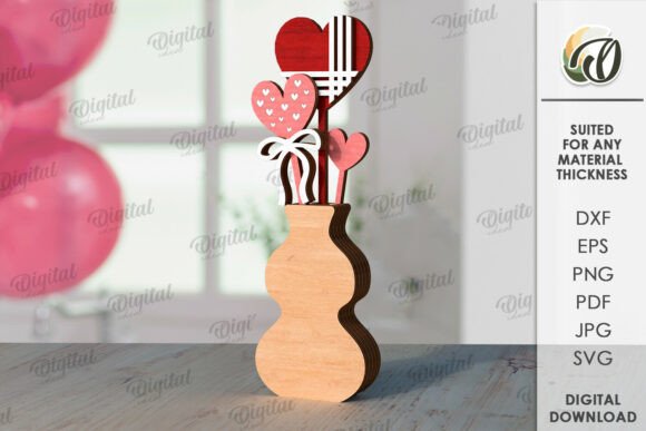 Paquete de decoraciones de corazón para el Día de San Valentín - Imagen 9