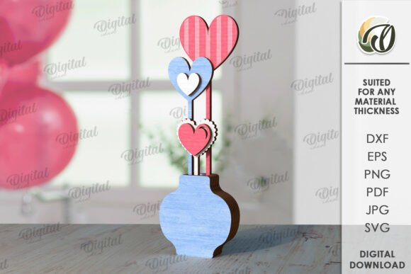 Paquete de decoraciones de corazón para el Día de San Valentín - Imagen 2