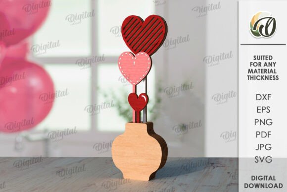 Paquete de decoraciones de corazón para el Día de San Valentín - Imagen 5