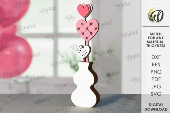 Paquete de decoraciones de corazón para el Día de San Valentín - Imagen 7