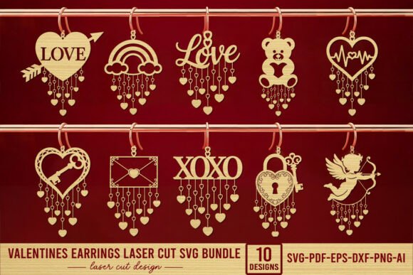 Paquete de pendientes de San Valentín