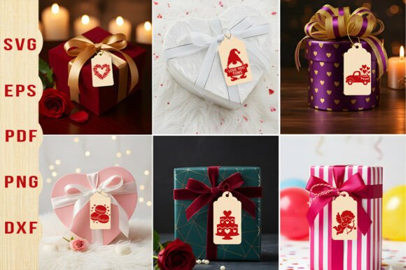 Paquete de etiquetas de regalo de San Valentín - Imagen 2