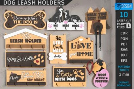 Ganchos de pared para correa de perro