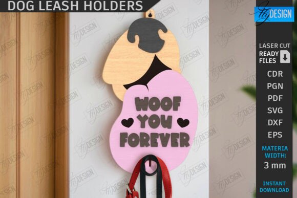 Ganchos de pared para correa de perro - Imagen 2