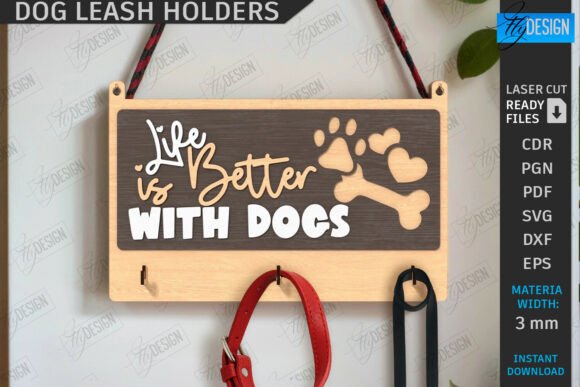 Ganchos de pared para correa de perro - Imagen 3