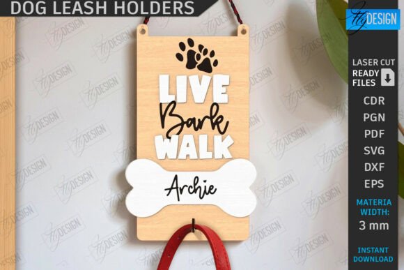 Ganchos de pared para correa de perro - Imagen 6