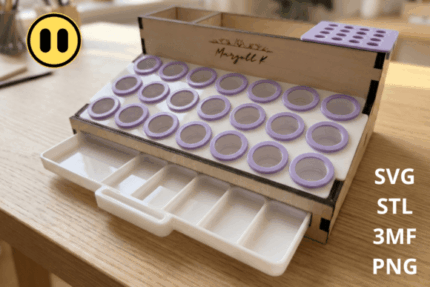 Organizador de paletas de acuarela