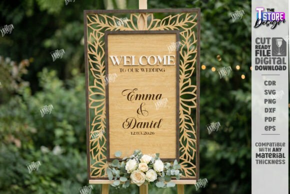 Paquete de letreros de bienvenida para bodas - Imagen 4