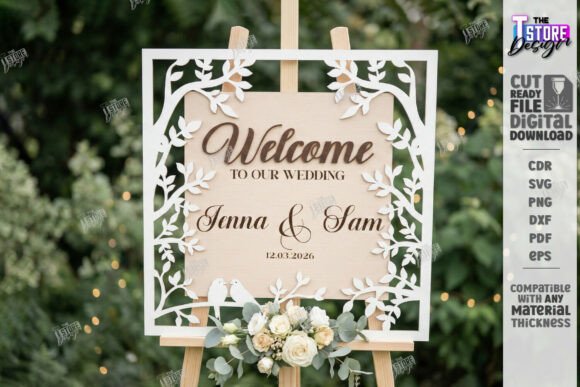 Paquete de letreros de bienvenida para bodas - Imagen 5