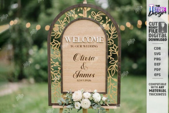 Paquete de letreros de bienvenida para bodas - Imagen 2