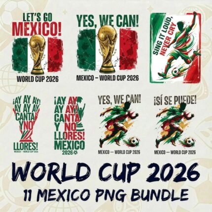 Paquete png de la copa mundial de mexico 2026