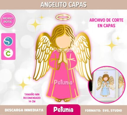 Angelito para corte en capas