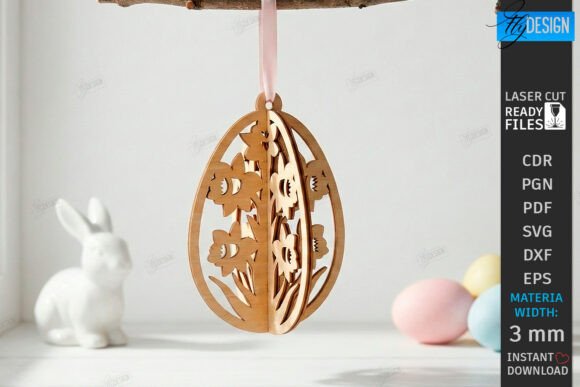 Paquete de adornos de huevo de Pascua - Imagen 2