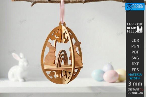 Paquete de adornos de huevo de Pascua - Imagen 3