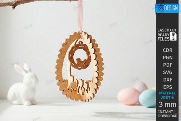 Paquete de adornos de huevo de Pascua - Imagen 5