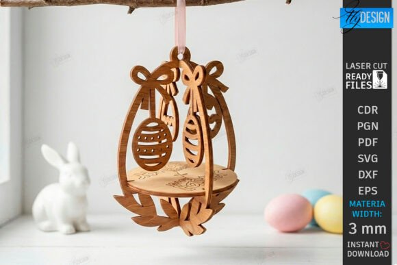 Paquete de adornos de huevo de Pascua - Imagen 7